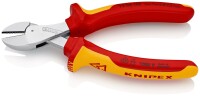 KNIPEX 73 06 160 SB X-Cut® Kompakt-Seitenschneider hochübersetzt isoliert mit Mehrkomponenten-Hüllen, VDE-geprüft verchromt 160 mm