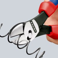 KNIPEX 73 72 180 BK TwinForce® Hochleistungs-Seitenschneider mit Mehrkomponenten-Hüllen schwarz atramentiert 180 mm