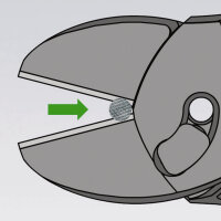 KNIPEX 73 72 180 BK TwinForce® Hochleistungs-Seitenschneider mit Mehrkomponenten-Hüllen schwarz atramentiert 180 mm