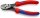 KNIPEX 73 72 180 F TwinForce® Hochleistungs-Seitenschneider mit Öffnungsfeder mit Mehrkomponenten-Hüllen schwarz atramentiert 180 mm