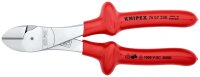 KNIPEX 74 07 200 Kraft-Seitenschneider tauchisoliert, VDE-geprüft verchromt 200 mm