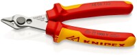 KNIPEX 78 06 125 SB Electronic Super Knips® VDE isoliert mit Mehrkomponenten-Hüllen, VDE-geprüft 125 mm