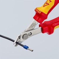 KNIPEX 78 06 125 Electronic Super Knips® VDE isoliert mit Mehrkomponenten-Hüllen, VDE-geprüft 125 mm