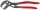 KNIPEX 85 51 180 C SB Schlauchschellenzange für Click-Schellen mit rutschhemmendem Kunststoff überzogen grau atramentiert 180 mm