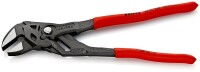 KNIPEX 86 01 250 Zangenschlüssel Zange und Schraubenschlüssel in einem Werkzeug mit rutschhemmendem Kunststoff überzogen schwarz atramentiert 250 mm