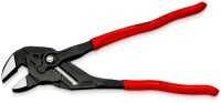 KNIPEX 86 01 300 SB Zangenschlüssel Zange und Schraubenschlüssel in einem Werkzeug mit rutschhemmendem Kunststoff überzogen schwarz atramentiert 300 mm