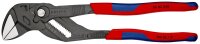 KNIPEX 86 02 250 SB Zangenschlüssel Zange und Schraubenschlüssel in einem Werkzeug mit Mehrkomponenten-Hüllen schwarz atramentiert 250 mm