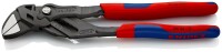 KNIPEX 86 02 250 Zangenschlüssel Zange und Schraubenschlüssel in einem Werkzeug mit Mehrkomponenten-Hüllen schwarz atramentiert 250 mm
