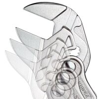 KNIPEX 86 03 150 SB Zangenschlüssel Zange und Schraubenschlüssel in einem Werkzeug mit Kunststoff überzogen verchromt 150 mm