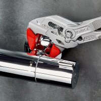 KNIPEX 86 03 250 Zangenschlüssel Zange und Schraubenschlüssel in einem Werkzeug mit Kunststoff überzogen verchromt 250 mm