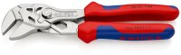 KNIPEX 86 05 150 SB Zangenschlüssel Zange und Schraubenschlüssel in einem Werkzeug mit Mehrkomponenten-Hüllen verchromt 150 mm