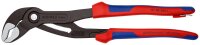 KNIPEX 87 02 300 T BK Cobra® Hightech-Wasserpumpenzange mit Mehrkomponenten-Hüllen, mit integrierter Befestigungsöse zum Anbringen einer Absturzsicherung grau atramentiert 300 mm