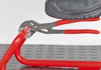 KNIPEX 87 02 300 T Cobra® Hightech-Wasserpumpenzange mit Mehrkomponenten-Hüllen, mit integrierter Befestigungsöse zum Anbringen einer Absturzsicherung grau atramentiert 300 mm