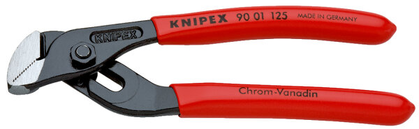 KNIPEX 90 01 125 SB Mini-Wasserpumpenzange mit Rillengelenk mit Kunststoff überzogen schwarz atramentiert 125 mm