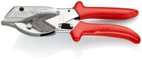 KNIPEX 94 35 215 Gehrungsschere für Kunststoff- und Gummiprofile mit Kunststoff-Hüllen verchromt 215 mm