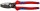 KNIPEX 95 12 200 Kabelschere mit Doppelschneide mit Comfort-Griffen brüniert 200 mm
