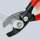 KNIPEX 95 12 200 Kabelschere mit Doppelschneide mit Comfort-Griffen brüniert 200 mm