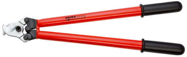KNIPEX 95 27 600 Kabelschere für Zweihandbedienung tauchisoliert, VDE-geprüft 600 mm