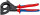 KNIPEX 95 32 315 A Kabelschneider (Ratschenprinzip) für stahlarmierte Kabel (SWA-Kabel) mit Mehrkomponenten-Hüllen schwarz lackiert 315 mm