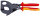 KNIPEX 95 36 280 Kabelschneider (Ratschenprinzip) isoliert mit Mehrkomponenten-Hüllen, VDE-geprüft schwarz lackiert 280 mm