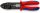 KNIPEX 97 21 215 C Crimpzange mit Mehrkomponenten-Hüllen schwarz lackiert 230 mm