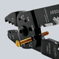 KNIPEX 97 22 240 SB Crimpzange mit Mehrkomponenten-Hüllen schwarz lackiert 240 mm