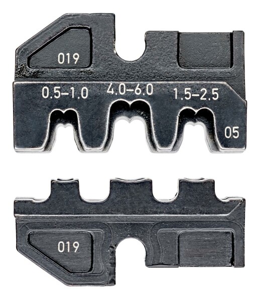 KNIPEX 97 49 05 Crimpeinsatz für unisolierte, offene Steckverbinder 4,8 + 6,3 mm