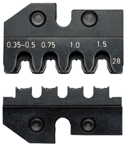 KNIPEX 97 49 28 Crimpeinsatz für Stecker der AMP-Superseal 1.5 Serie von Tyco Electronics