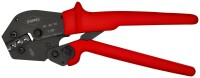 KNIPEX 97 52 05 Crimpzange auch für Zweihandbedienung mit rutschhemmenden Kunststoff-Hüllen brüniert 250 mm