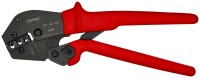 KNIPEX 97 52 09 SB Crimpzange auch für Zweihandbedienung mit rutschhemmenden Kunststoff-Hüllen brüniert 250 mm