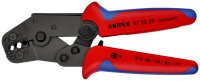 KNIPEX 97 52 20 Crimpzange kurze Bauform mit Mehrkomponenten-Hüllen brüniert 195 mm