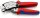 KNIPEX 97 53 18 SB Twistor16® Selbsteinstellende Crimpzange für Aderendhülsen mit drehbarem Crimpkopf mit Mehrkomponenten-Hüllen verchromt 200 mm
