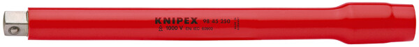 KNIPEX 98 45 250 Verlängerung mit Innen- / Außenvierkant 1/2" 250 mm