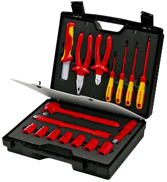 KNIPEX 98 99 11 Kompaktkoffer 17-teilig 380 mm