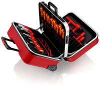 KNIPEX 98 99 15 Werkzeugkoffer "BIG Twin Move RED" Elektro Kompetenz 42-teilig 290 mm
