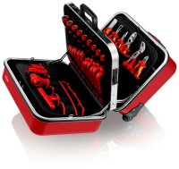 KNIPEX 98 99 15 Werkzeugkoffer "BIG Twin Move RED" Elektro Kompetenz 42-teilig 290 mm