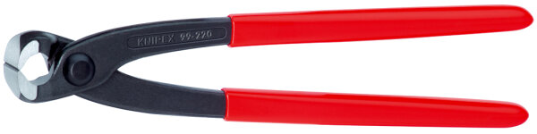 KNIPEX 99 01 200 Monierzange (Rabitz- oder Flechterzange) mit Kunststoff überzogen schwarz atramentiert 200 mm