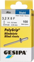 Mini-Pack PolyGrip Alu/Stahl 3,2 x 8 Gesipa