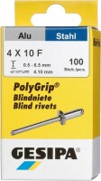 Mini-Pack PolyGrip Alu/Stahl 4 x 10 Gesipa
