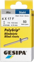 Mini-Pack PolyGrip Alu/Stahl 4 x 17 Gesipa