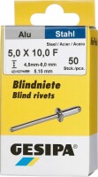 Blindniet Alu/Stahl Flachrundkopf Mini-Pack 5x10mm a...