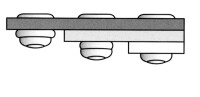 Mehrbereichs-Blindniet Stahl/Stahl Flachrundkopf4x13mm GESIPA  (500 Stück)