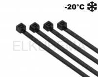 Kältebeständige Kabelbinder 3,6 x 150 schwarz 100 Stck./VP (-20°C)