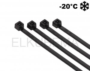 Kältebeständige Kabelbinder 4,8 x 200 schwarz 100 Stck./VP (-20°C)
