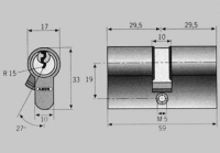 Profilzylinder C83N 30/30 vs.