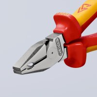 KNIPEX 02 06 200 Kraft-Kombizange isoliert mit Mehrkomponenten-Hüllen, VDE-geprüft verchromt 200 mm