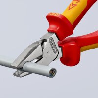 KNIPEX 02 06 200 SB Kraft-Kombizange isoliert mit Mehrkomponenten-Hüllen, VDE-geprüft verchromt 200 mm