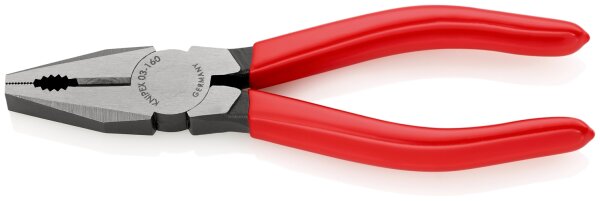 KNIPEX 03 01 160 EAN Kombizange mit Kunststoff überzogen schwarz atramentiert 160 mm