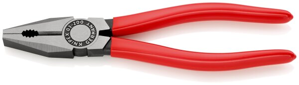 KNIPEX 03 01 200 EAN Kombizange mit Kunststoff überzogen schwarz atramentiert 200 mm