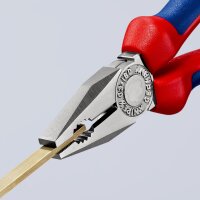 KNIPEX 03 05 180 Kombizange mit Mehrkomponenten-Hüllen verchromt 180 mm